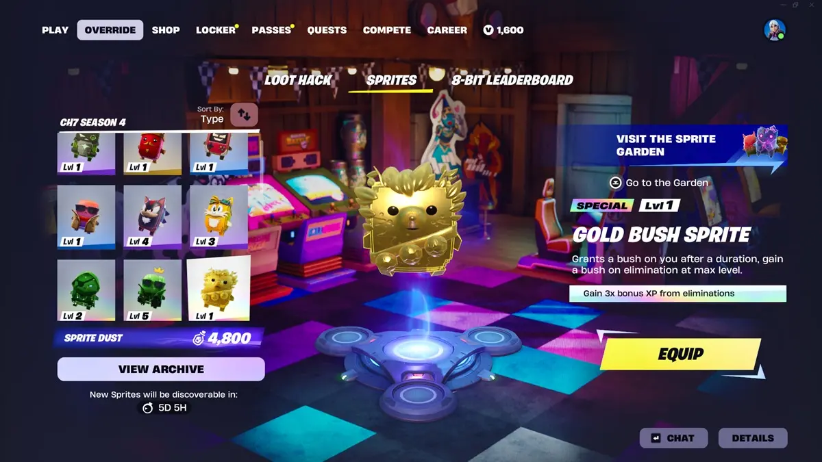 Hướng dẫn thu thập toàn bộ Sprite trong Fortnite Chapter 7 Season 4