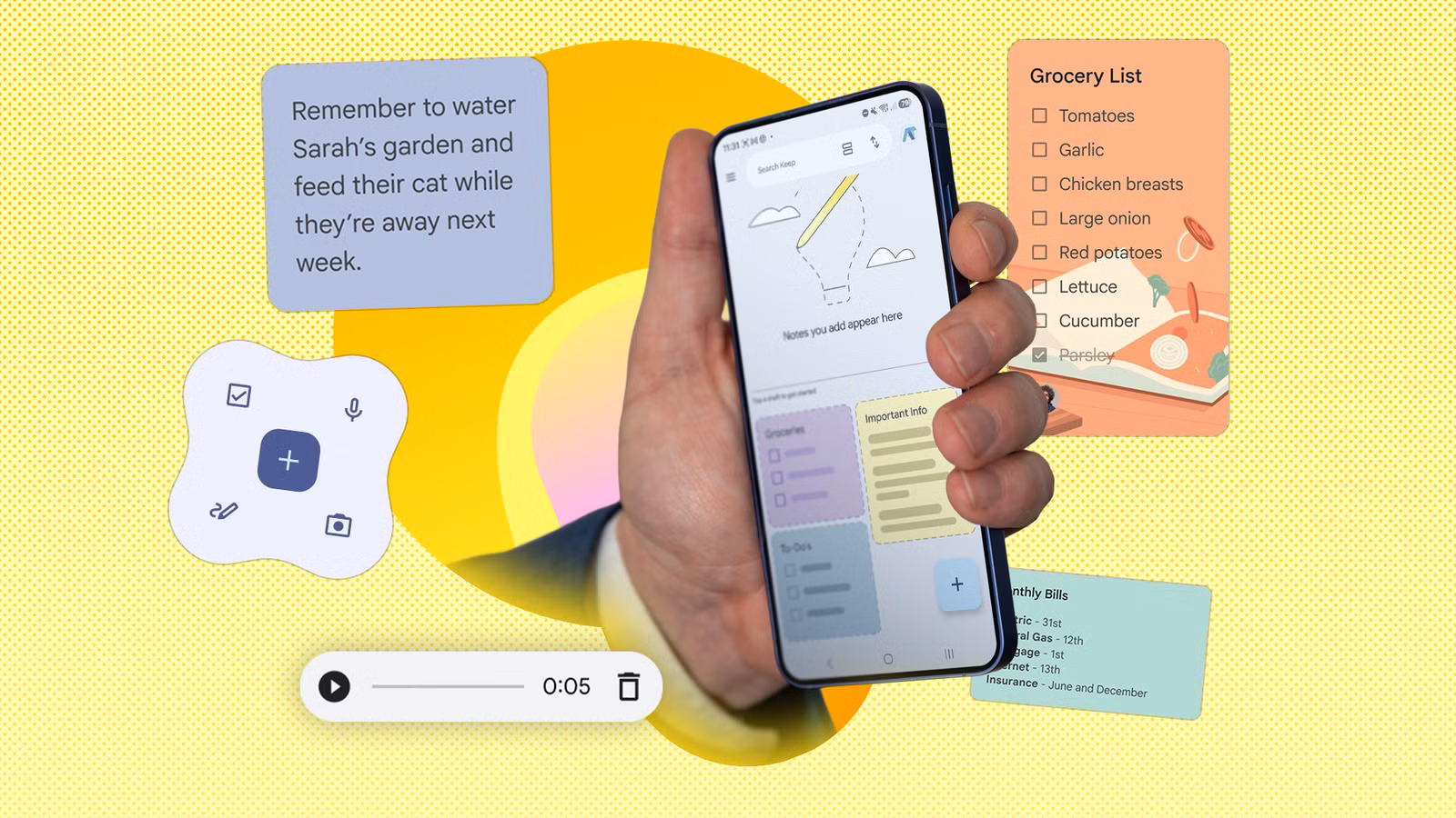 Gemini kết hợp Google Keep và Calendar để tự động hóa công việc cá nhân