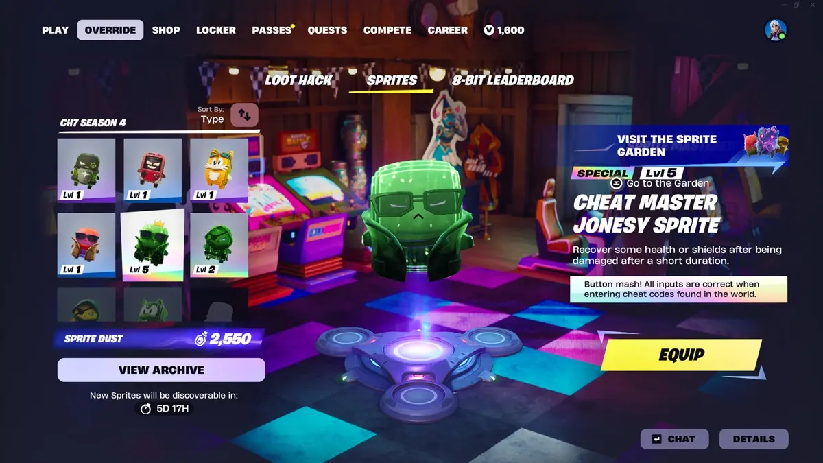 Hướng dẫn thu thập toàn bộ Sprite trong Fortnite Chapter 7 Season 4
