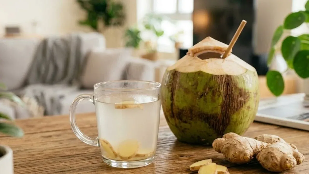 Uống nước chanh và nước dừa gừng đúng lúc để khỏe hơn