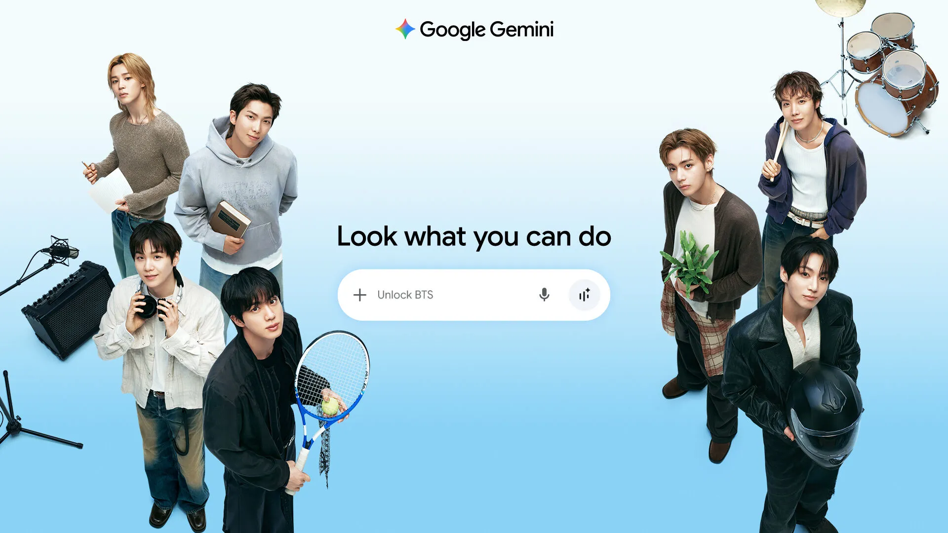 4 tính năng tương tác Gemini x BTS: Học tiếng Hàn và khám phá âm nhạc với AI