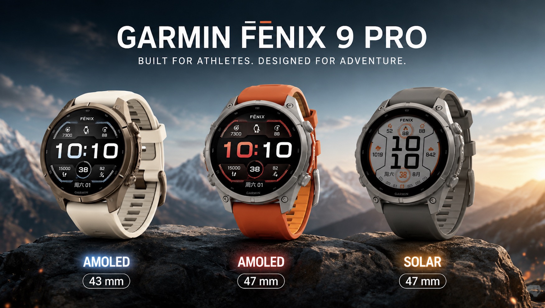 Garmin Fenix 9 lộ diện: AMOLED, năng lượng mặt trời và tham vọng chơi “harder”
