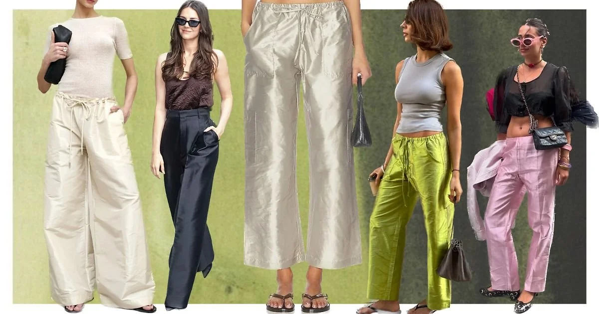 T-strap và quần taffeta: bộ đôi định hình mùa Thu