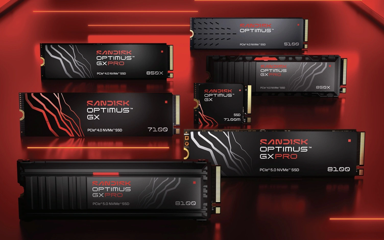 SanDisk Optimus ra mắt: ba dòng SSD gắn trong cho game thủ, creator và chuyên nghiệp