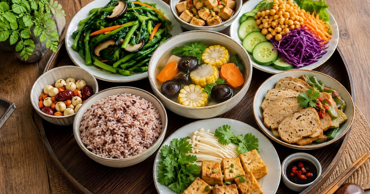 Ăn chay Vu Lan đủ đạm và chất xơ: hướng dẫn chọn nguyên liệu