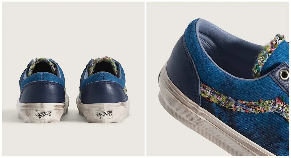 Vans Old Skool Souvenir Navy Blue: Khi sneaker học lại ngôn ngữ túi xách designer