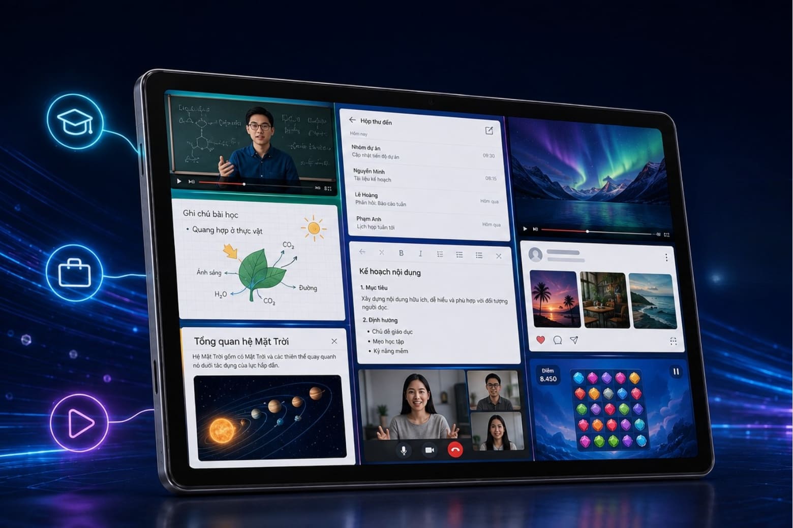 Galaxy Tab S10 FE vs Tab A11 Plus: Chọn tablet học tập đa nhiệm nào?