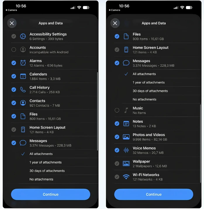 Chuyển dữ liệu iPhone sang Galaxy bằng mã QR trên One UI 9