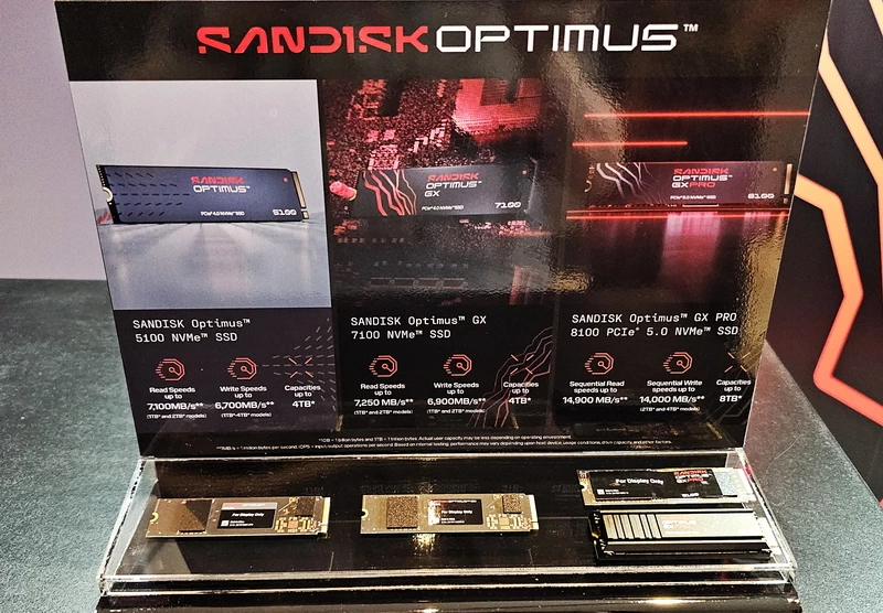 SanDisk Optimus chính thức ra mắt: ba dòng SSD cho game thủ và chuyên nghiệp