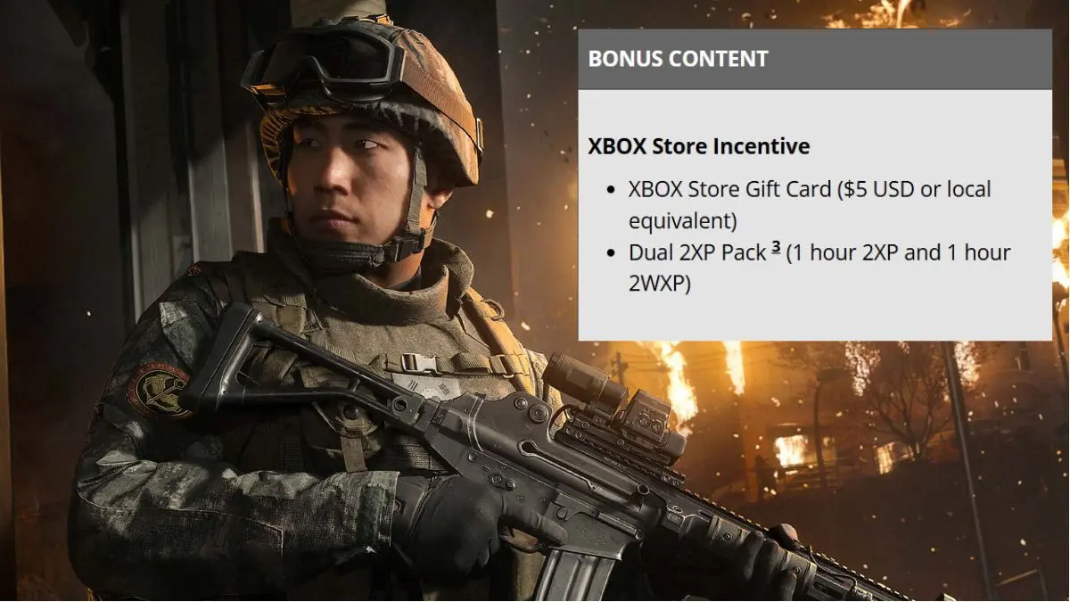 Xbox tặng store credit khi mua Call of Duty: Modern Warfare 4