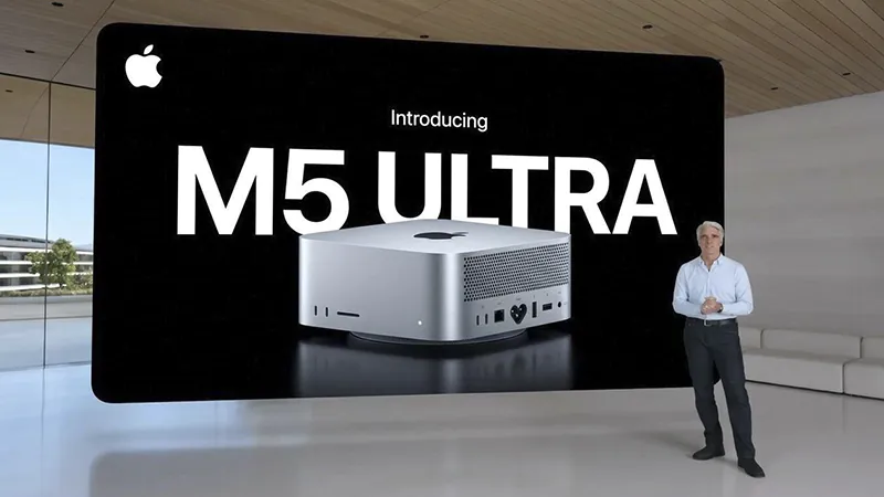 Apple M5 Ultra: cú nhảy vọt cho máy tính chuyên nghiệp và xử lý AI on-device