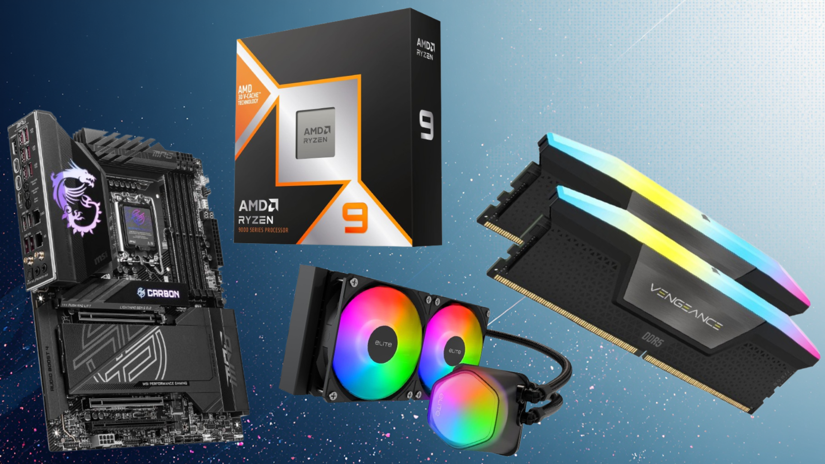 Hai bộ AM5 gaming combo Ryzen 9950X3D và 9800X3D có đáng xuống tiền?