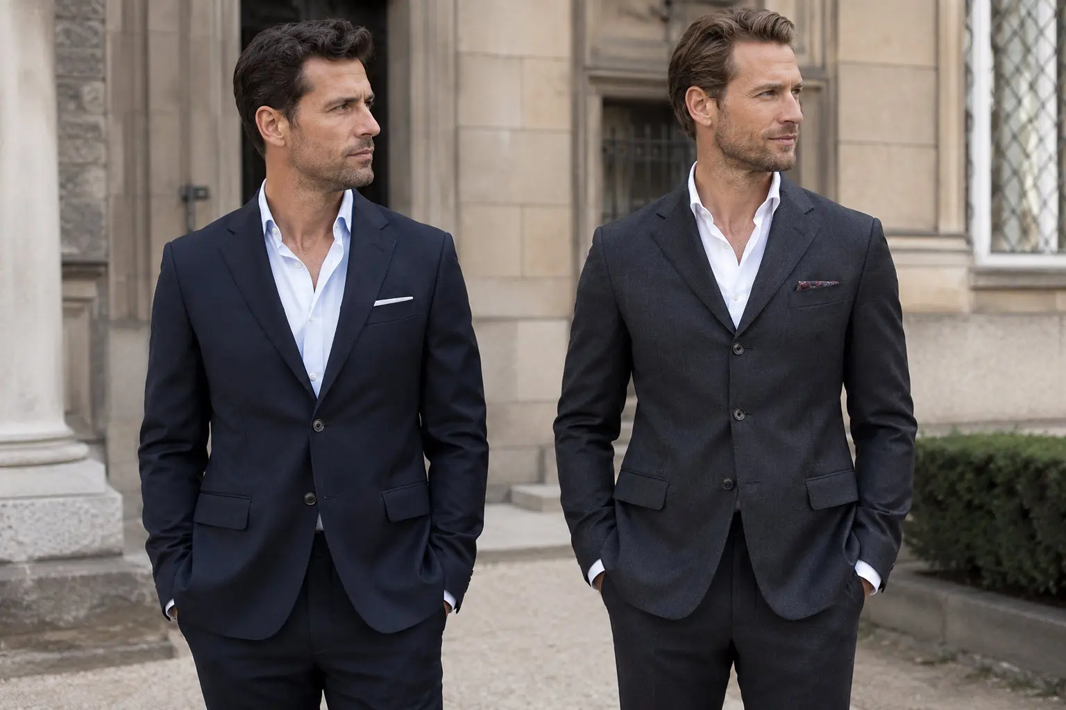 Cách mặc suit không cần cravat: Bí quyết từ cổ áo