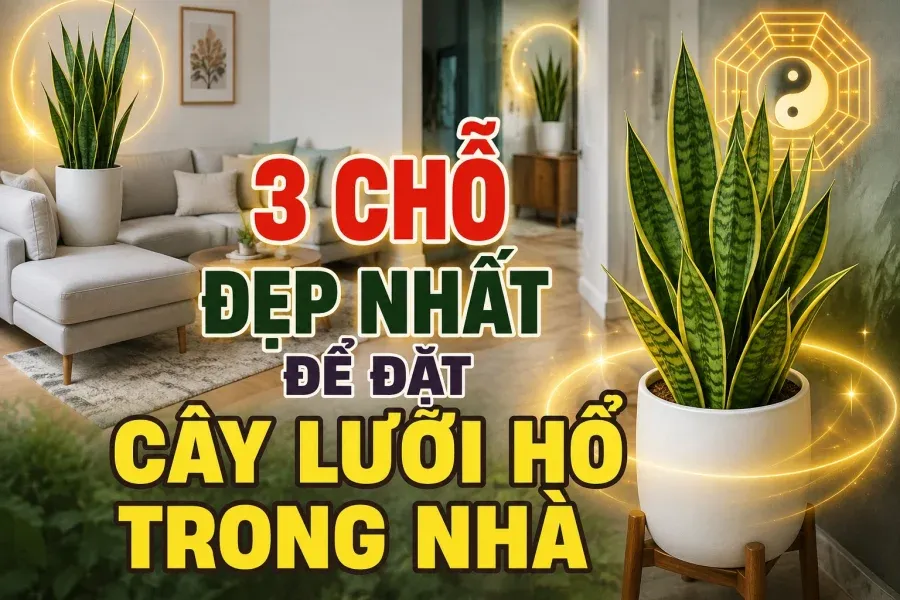6 vị trí đặt cây lưỡi hổ trong nhà theo phong thủy
