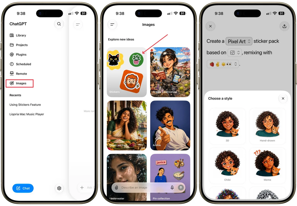 ChatGPT biến ảnh thành sticker cho iMessage và WhatsApp