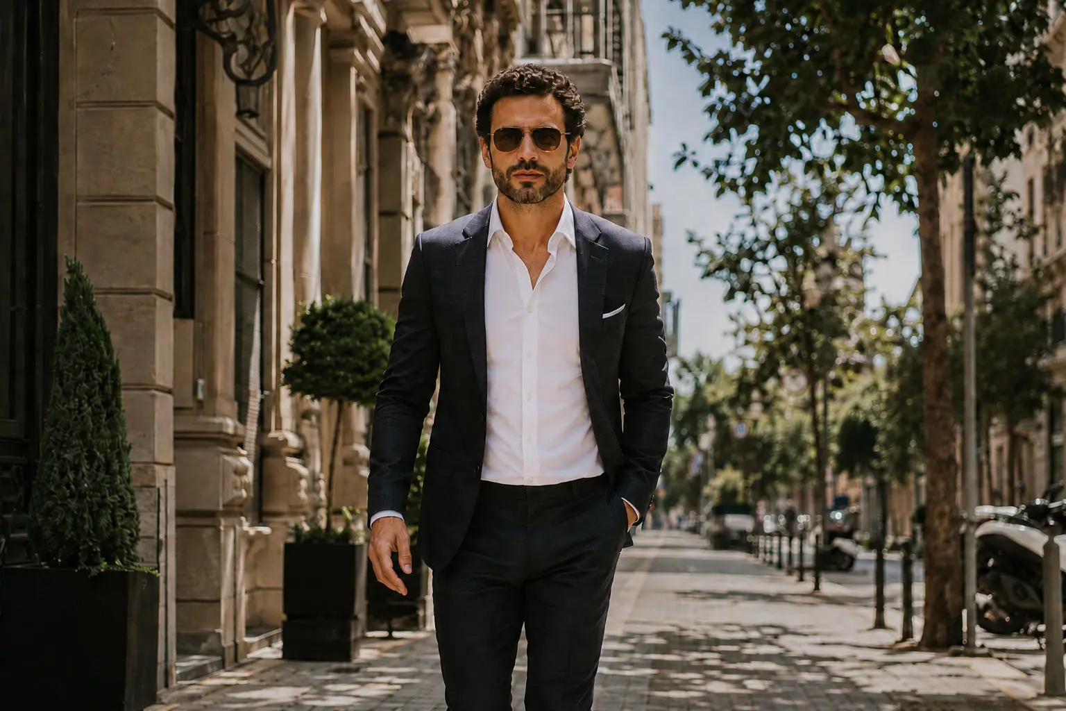 Cách mặc suit không cần cravat: Bí quyết từ cổ áo