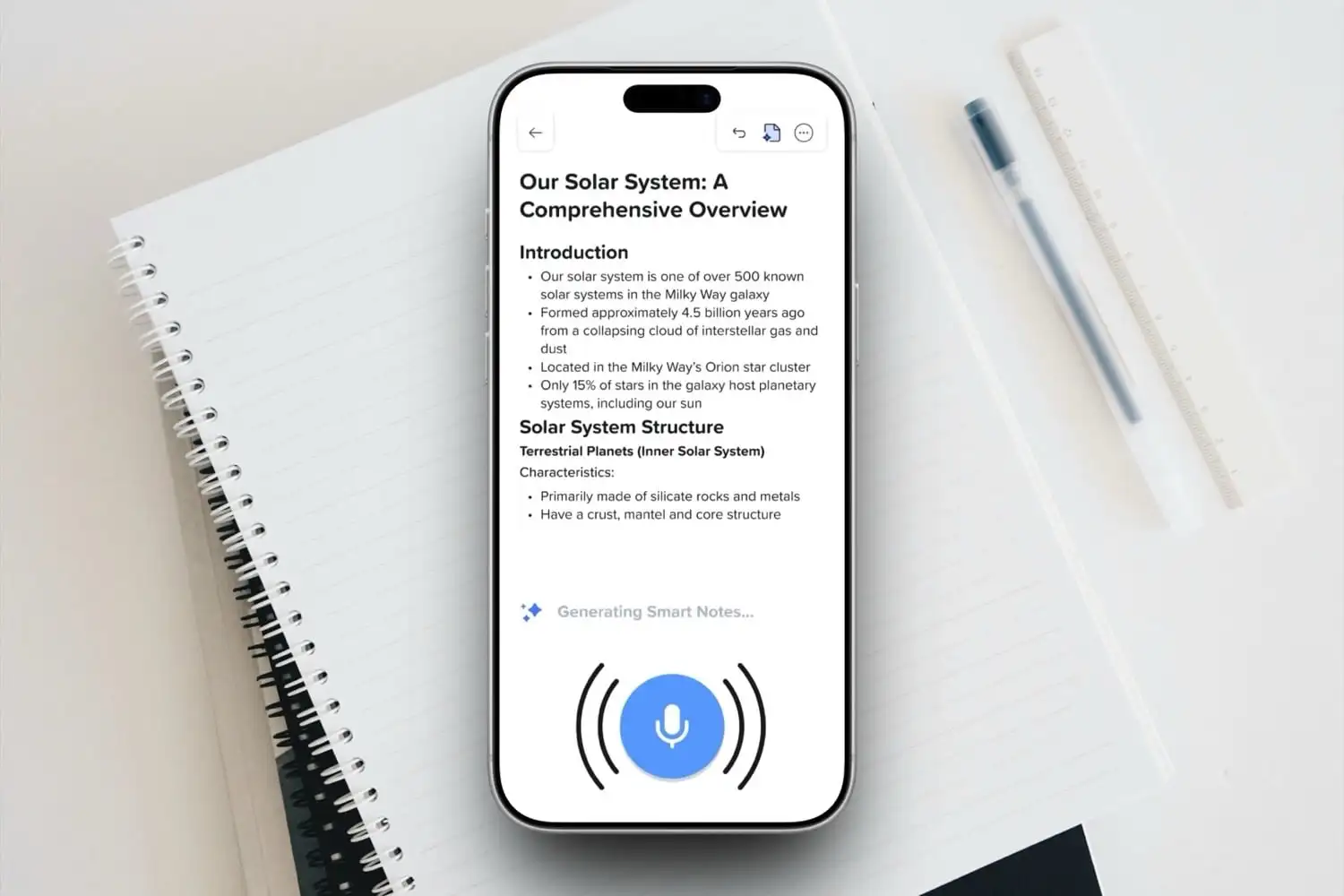 Notability tích hợp lịch: ghi chép cuộc họp theo cách thông minh hơn