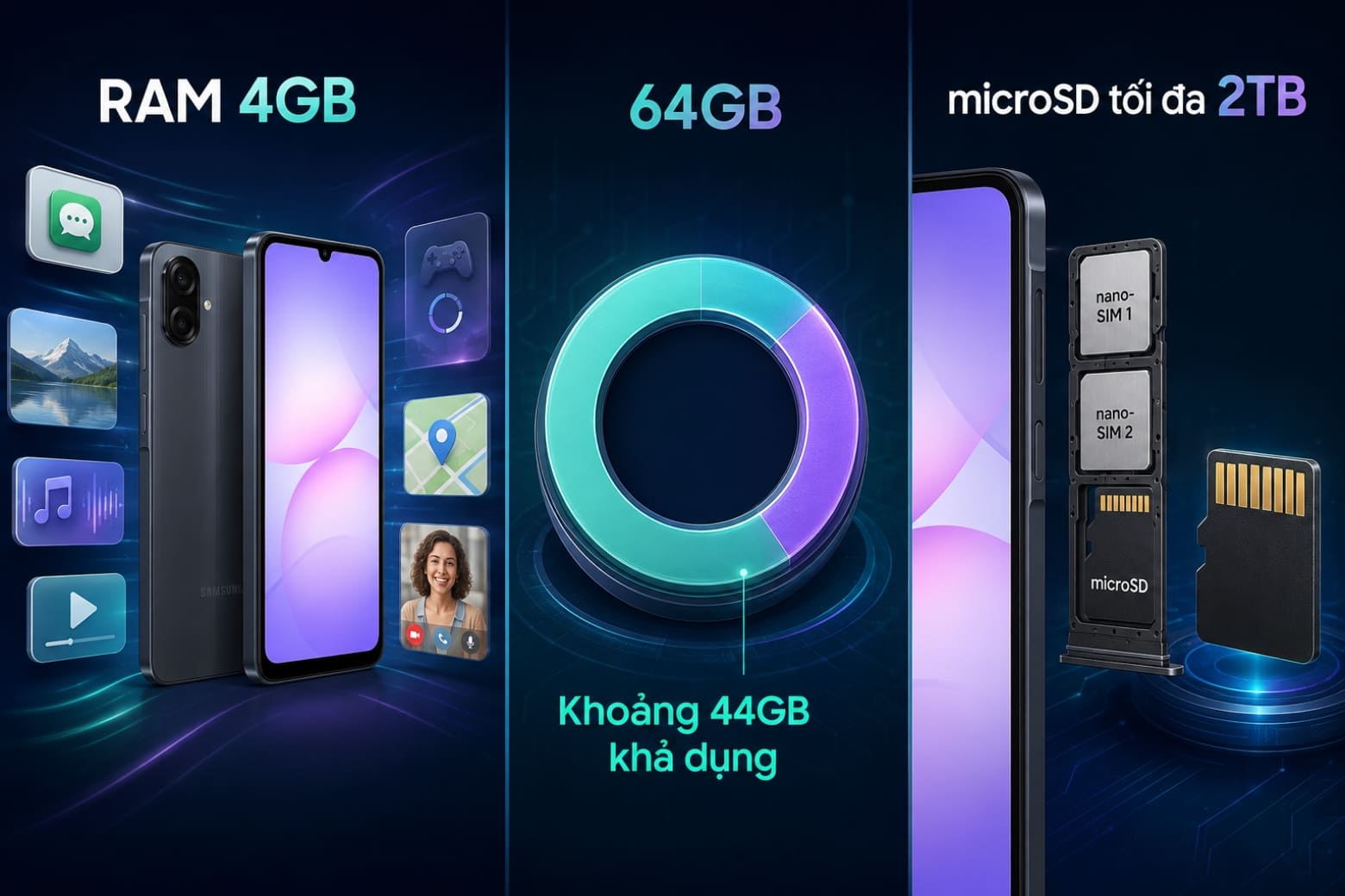 Samsung Galaxy A07 vs A07 5G: Nên nâng cấp vì hiệu năng hay pin?