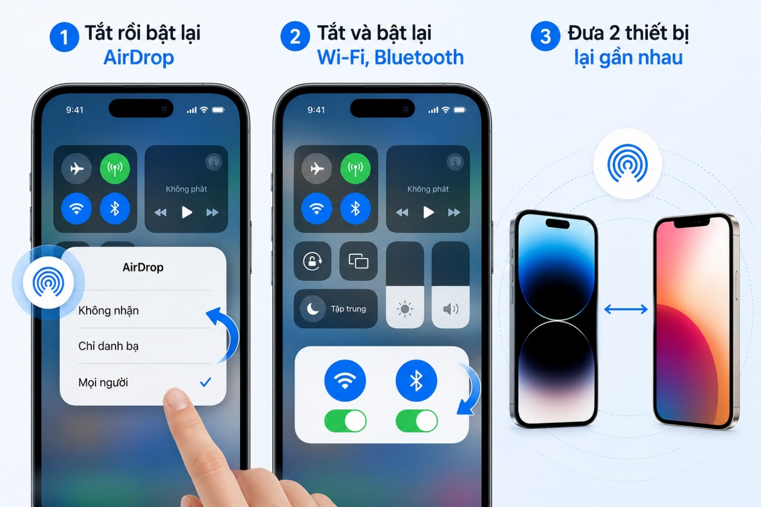 Chia sẻ tệp giữa Android, iPhone và MacBook: AirDrop và giải pháp thay thế