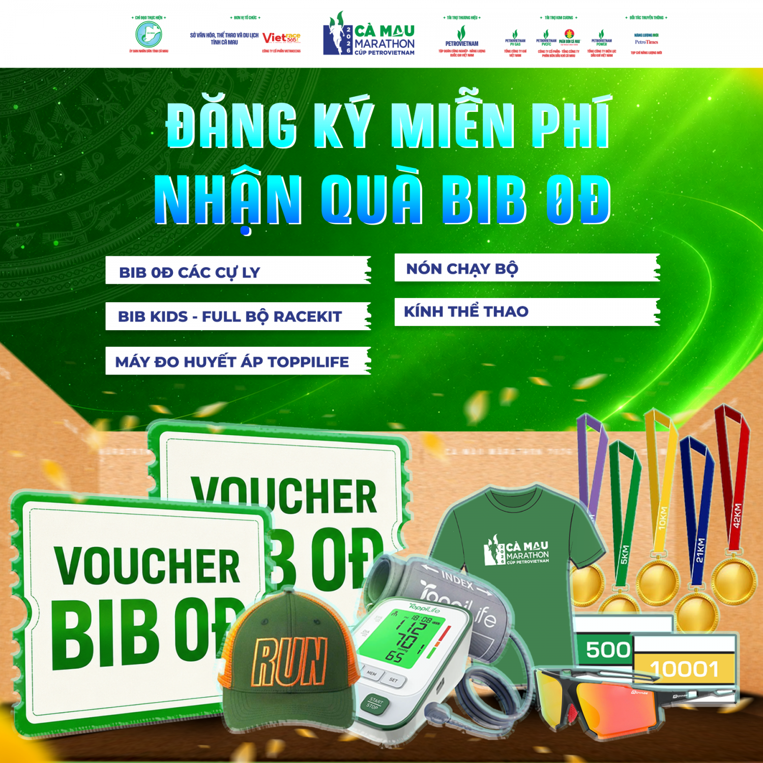 Cà Mau Marathon: Chạy bộ, du lịch và thử thách online 30km