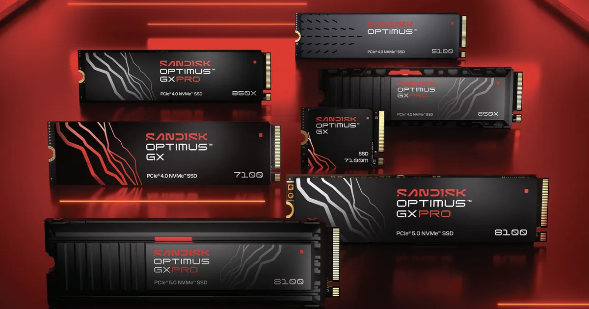SanDisk Optimus chính thức ra mắt: ba dòng SSD cho game thủ và chuyên nghiệp