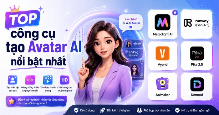 So sánh công cụ AI tạo video: từ avatar đến video dài cho TikTok và quảng cáo