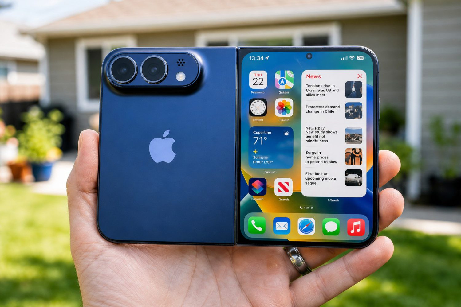 iPhone Ultra gập: Thiết kế bản lề xuất sắc nhưng camera tele gây tiếc nuối