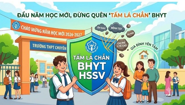 Năm học mới: Vì sao bảo hiểm y tế học sinh là lá chắn sức khỏe không thể thiếu