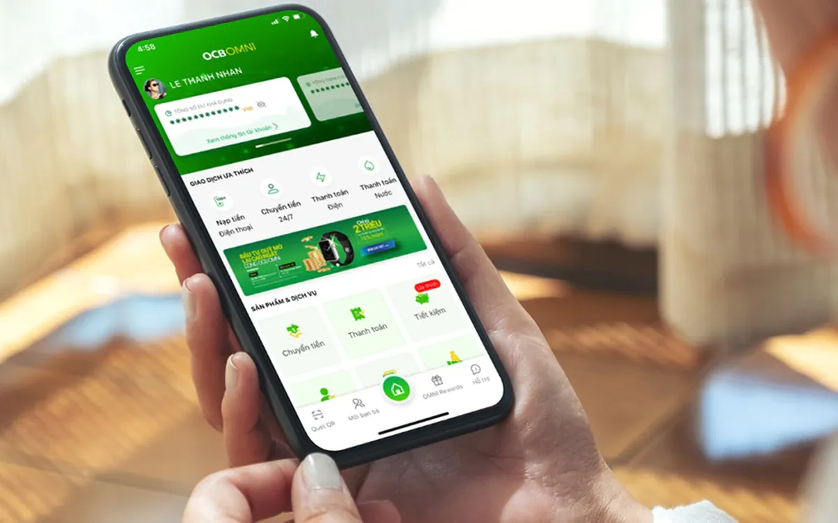 OCB OMNI yêu cầu cập nhật Android trước ngày 26/8 để tránh khóa giao dịch