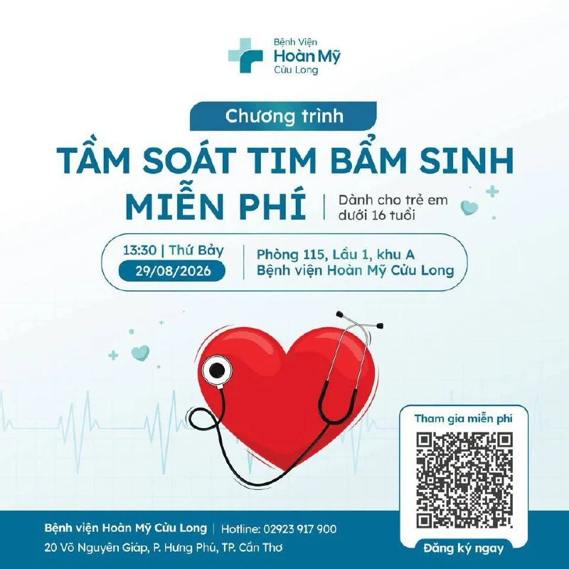 Khám sàng lọc tim bẩm sinh miễn phí: Cơ hội vàng cho trẻ em