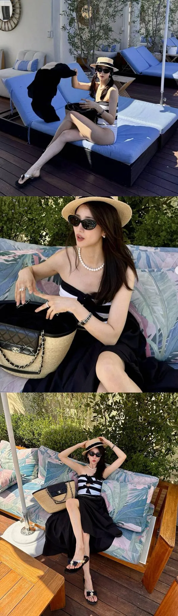 Cách sao châu Á diện đồ hiệu trong kỳ nghỉ: từ All Chanel đến French Riviera