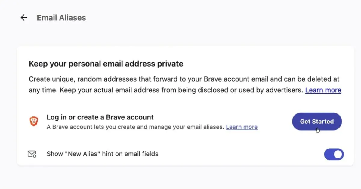 Brave Email Aliases: Lá chắn mới cho địa chỉ email chính