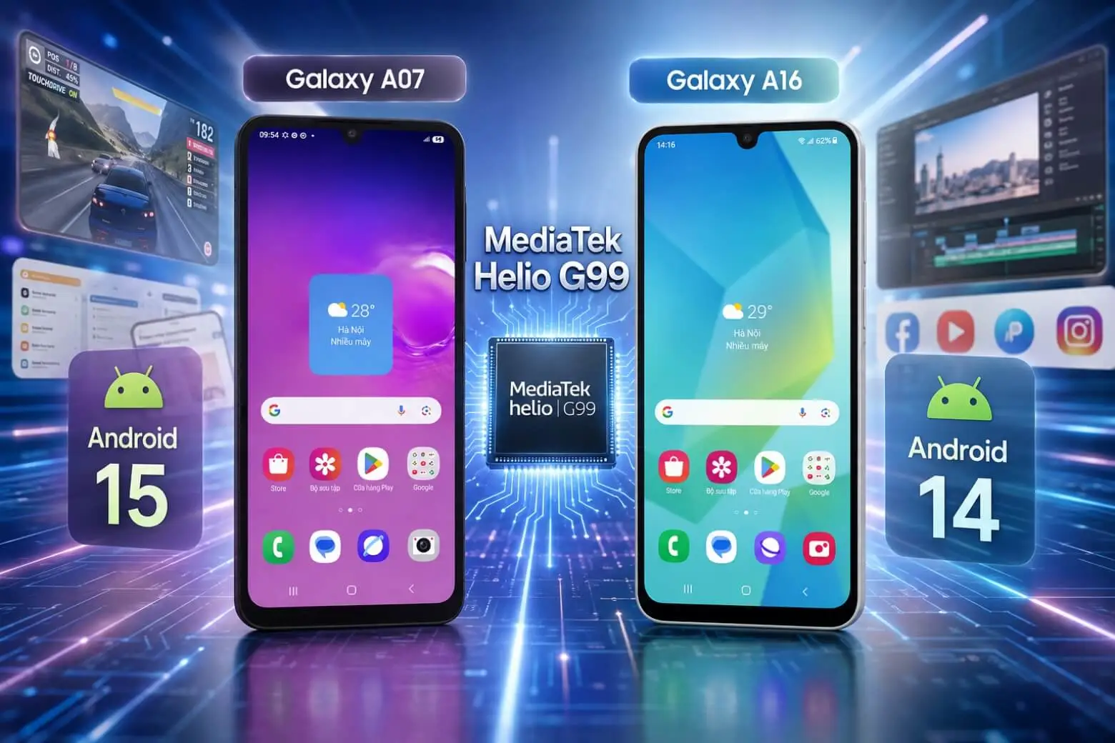 Samsung Galaxy A07 vs Galaxy A16: chọn máy nào dưới 5 triệu?