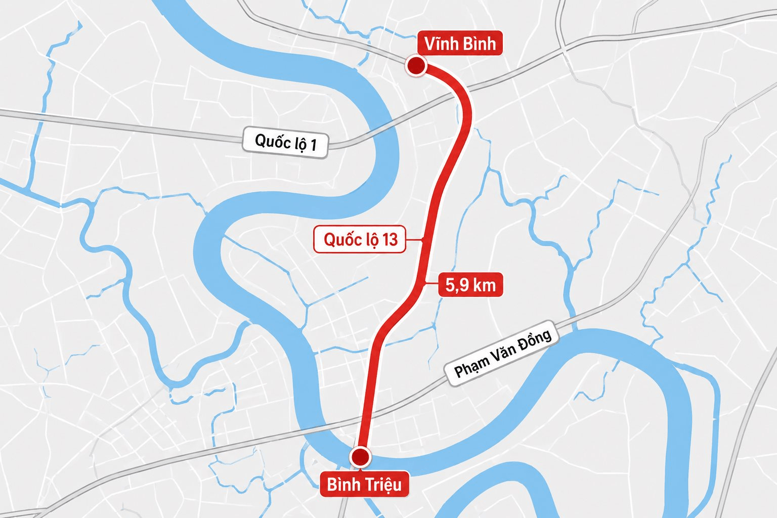 Mở rộng Quốc lộ 13: Cửa ngõ phía Bắc TP.HCM trước bước ngoặt mới