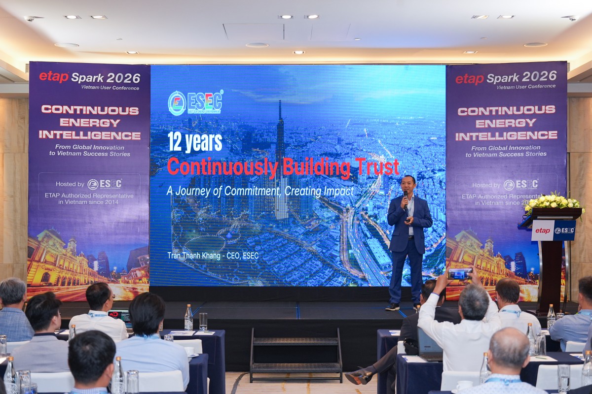 ETAP Spark Vietnam: Trí tuệ năng lượng cho hệ thống điện thông minh