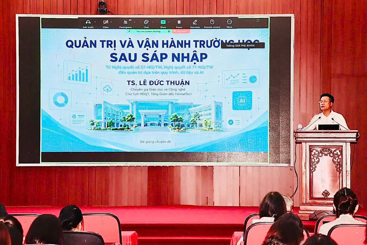Phú Xuyên mở khóa quản trị trường học bằng dữ liệu và AI