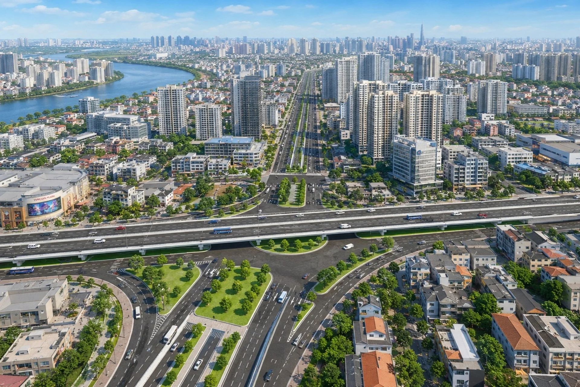Đường trên cao và hầm chui trên Quốc lộ 13 sẽ đổi diện cửa ngõ phía Bắc