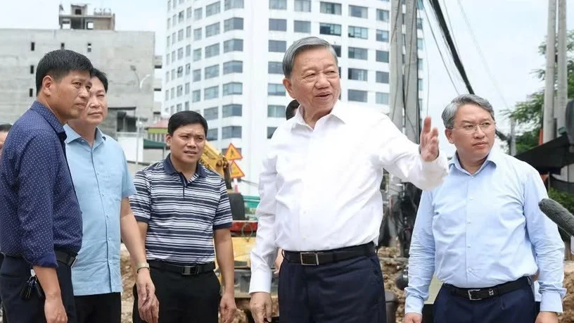 Vành đai 1 Hoàng Cầu – Voi Phục: tín hiệu tăng tốc từ chuyến kiểm tra của Tổng Bí thư