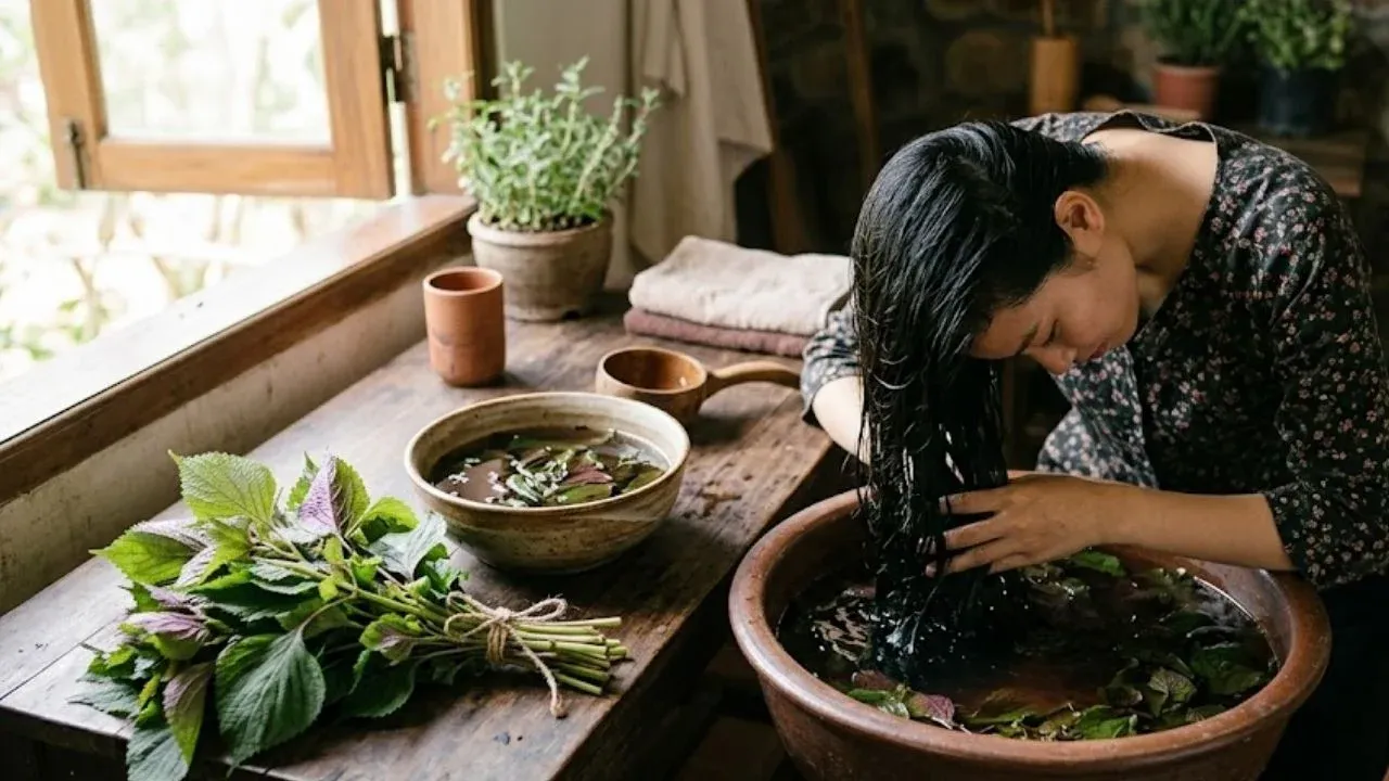 Lá tía tô và nước hương thảo: đâu là lựa chọn tốt hơn cho mái tóc?