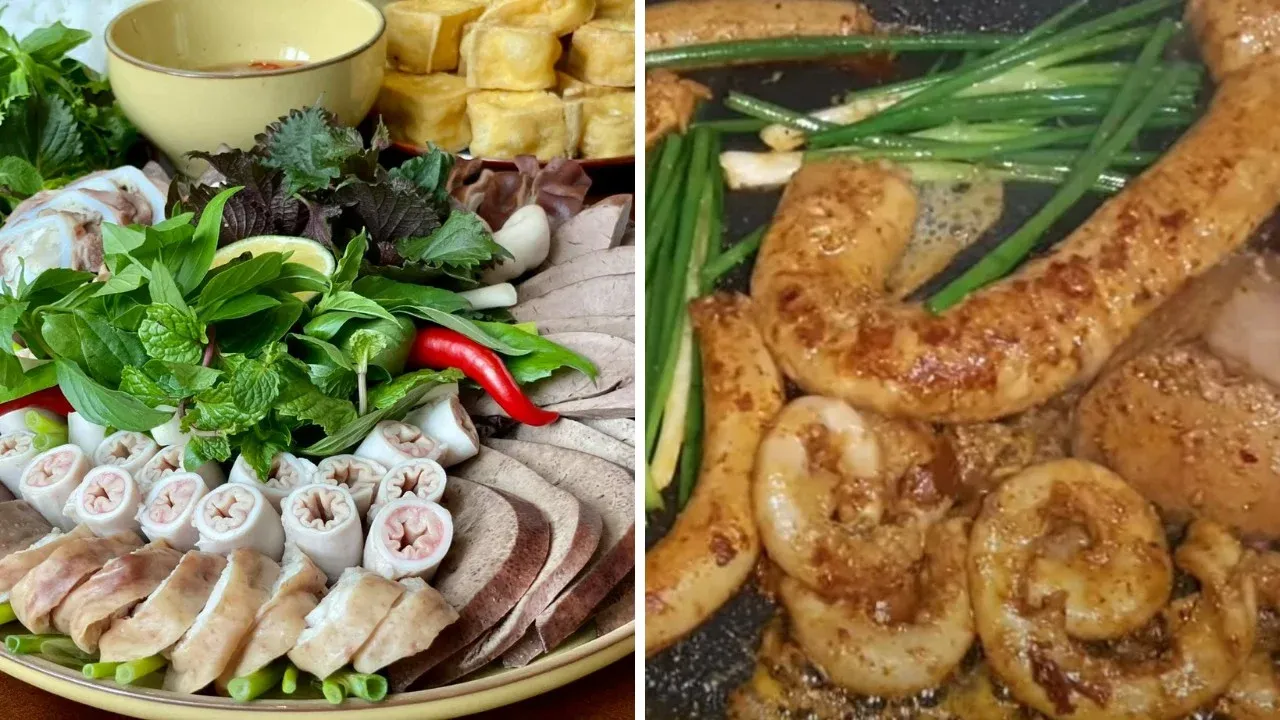 Lòng lợn từ quầy vỉa hè đến hiện tượng chợ phố