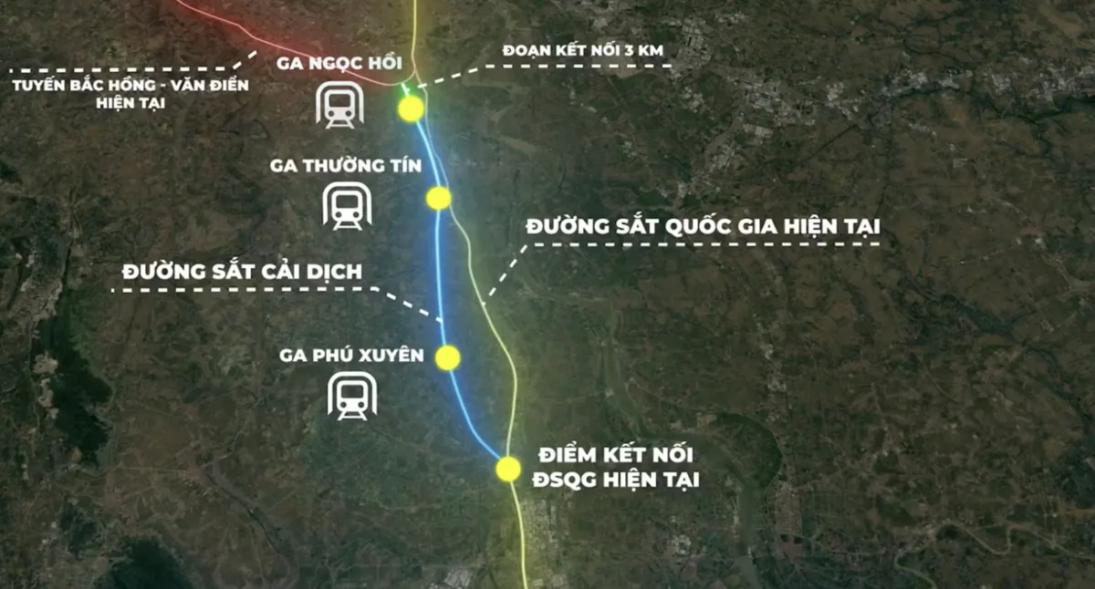 Dịch chuyển đường sắt Hà Nội để mở rộng Quốc lộ 1A 16 làn