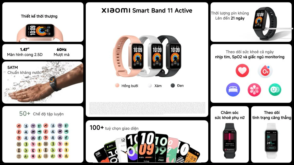 Redmi Watch 6 Series và Smart Band 11 Active: mẫu nào đáng mua nhất?