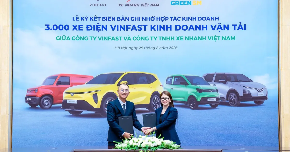 Xe Nhanh Việt Nam đặt mua 3.000 xe điện VinFast: Tín hiệu tăng tốc của vận tải công nghệ xanh