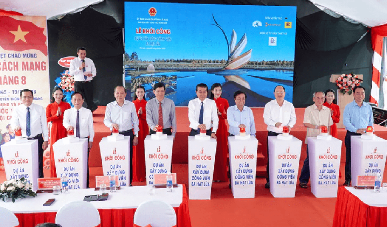 Công viên Ba hạt lúa: chiến lược văn hóa và du lịch Cà Mau