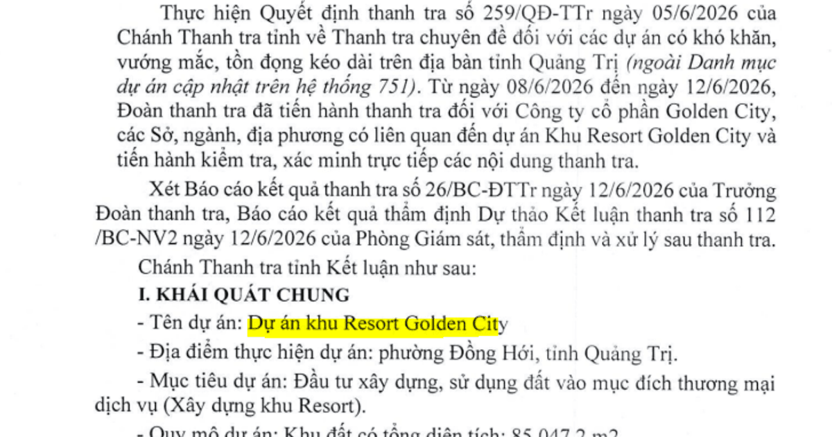 Dự án resort Golden City: cảnh báo từ khủng hoảng tài chính nhà đầu tư