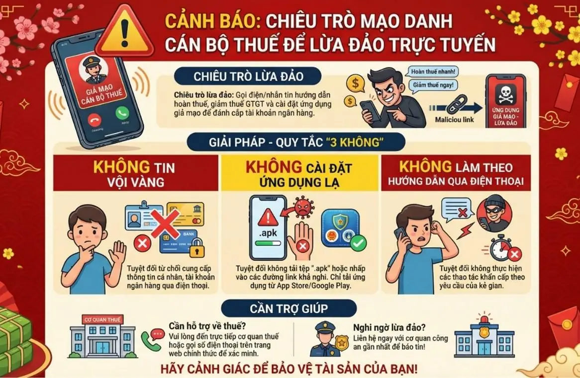 Cảnh báo ứng dụng giả mạo Thuế: Đừng để mất sạch tài khoản