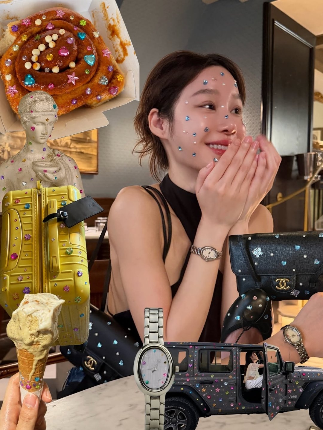 Bedazzling Makeup: Gen Z đính đá lên mọi thứ để tỏa sáng