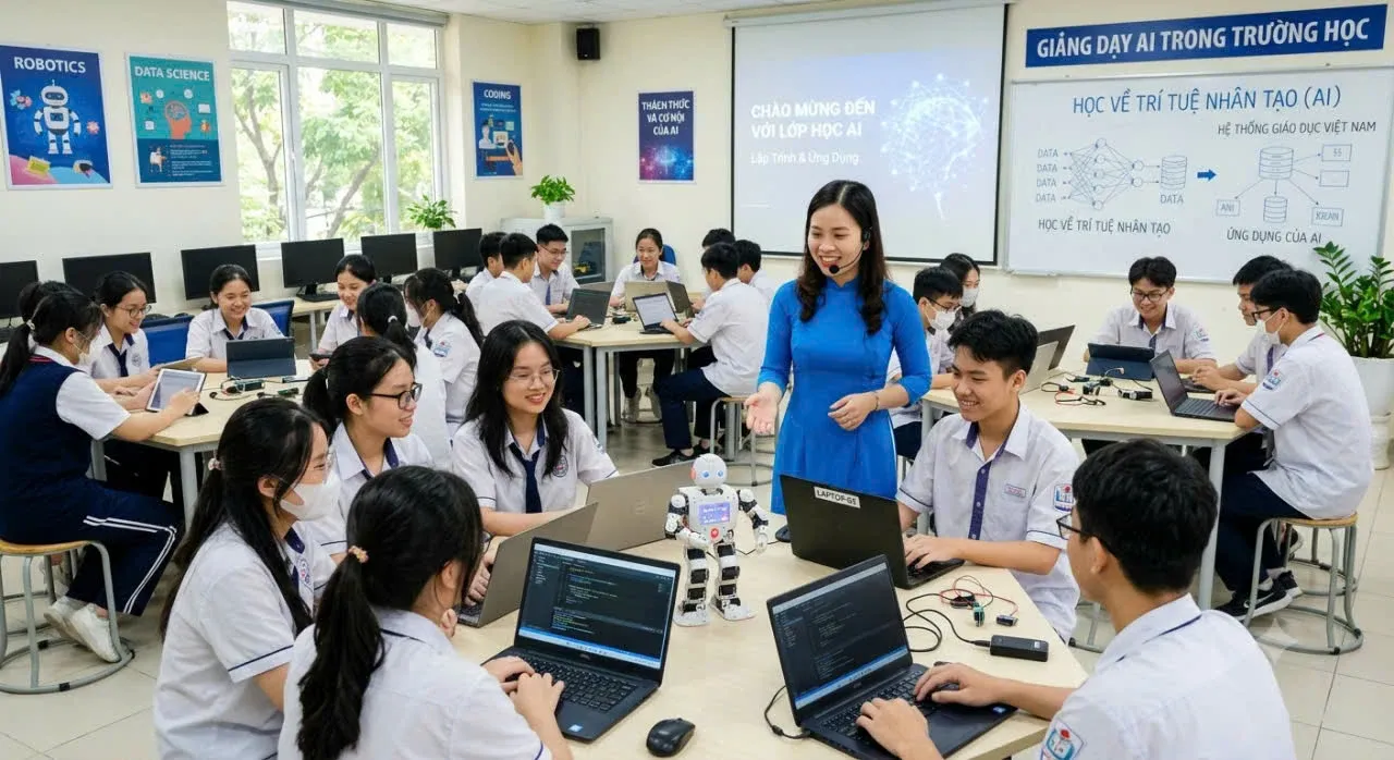 Giáo dục AI chính thức vào trường học: cơ hội hay phép cộng hình thức?