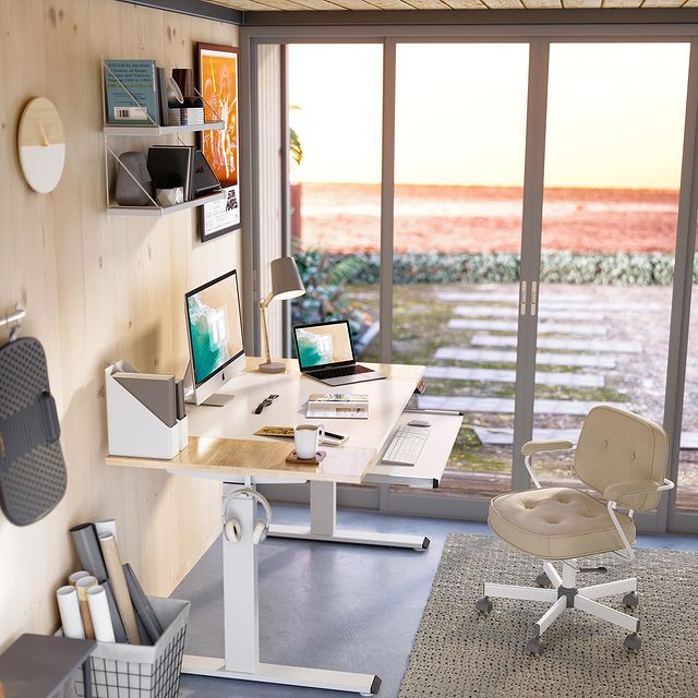 Bàn đứng giá rẻ: so sánh khung bàn FEZIBO và Loctek/FlexiSpot