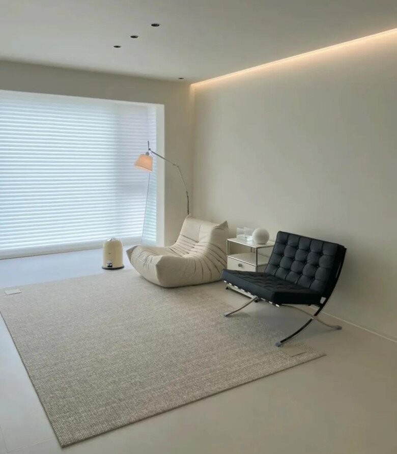 Phòng khách hiện đại không sofa: lựa chọn mới của gia đình trẻ